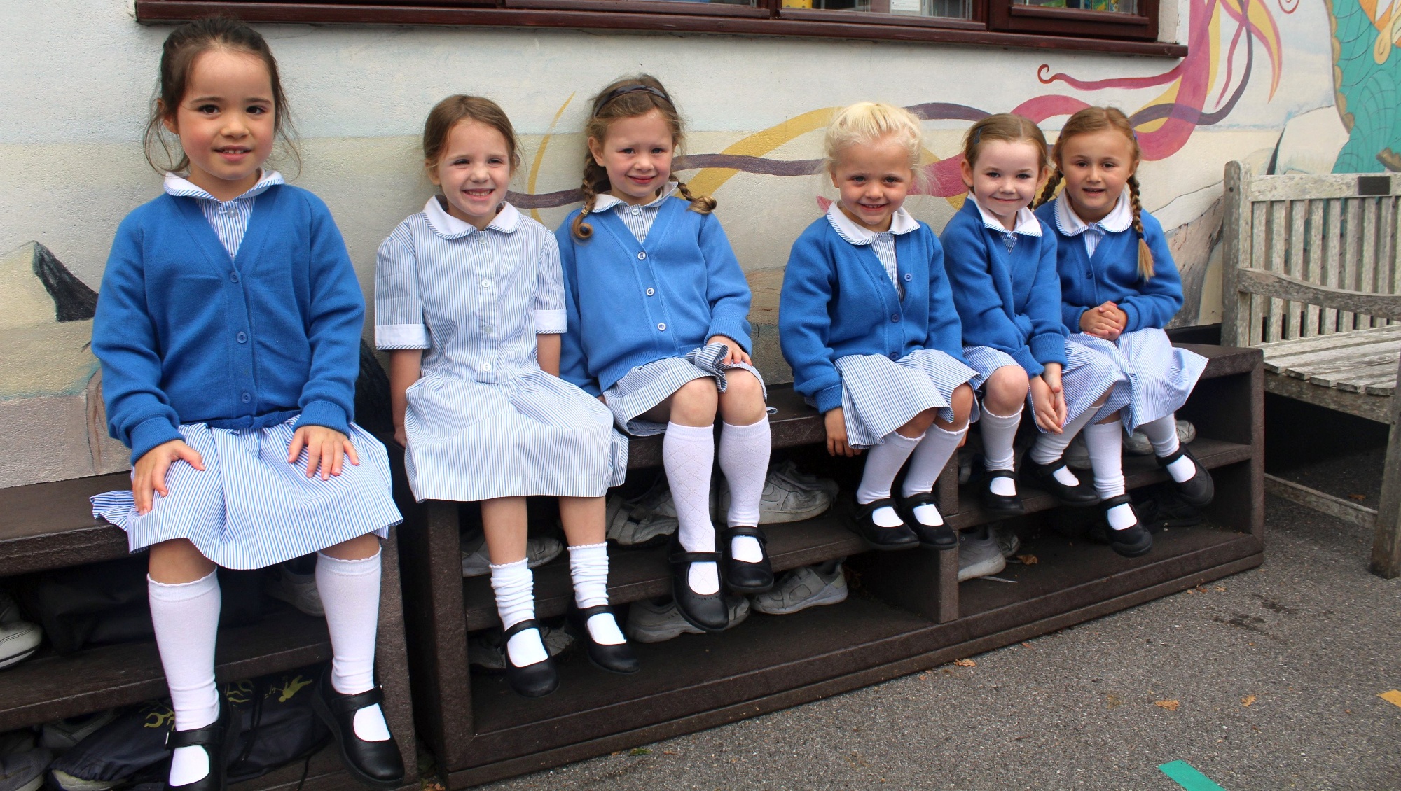 School children at Park School, Bournemouth